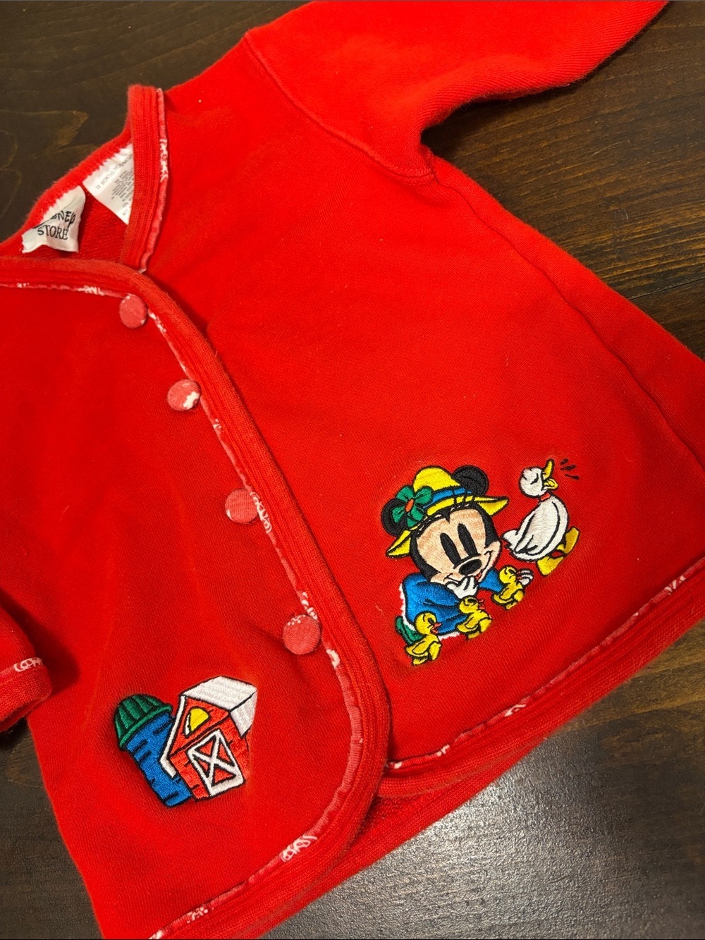 Vintage Disney 18M Cardigan Minnie Barnyard - Picture 2 of 5